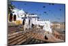 Ghats at Holy Pushkar Lake and Old Rajput Palaces, Pushkar, Rajasthan, India, Asia-Godong-Mounted Photographic Print