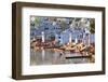 Ghats at Holy Pushkar Lake and Old Rajput Palaces, Pushkar, Rajasthan, India, Asia-Godong-Framed Photographic Print