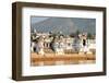 Ghats at Holy Pushkar Lake and Old Rajput Palaces, Pushkar, Rajasthan, India, Asia-Godong-Framed Photographic Print