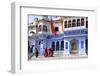 Ghats at Holy Pushkar Lake and Old Rajput Palaces, Pushkar, Rajasthan, India, Asia-Godong-Framed Photographic Print