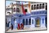 Ghats at Holy Pushkar Lake and Old Rajput Palaces, Pushkar, Rajasthan, India, Asia-Godong-Mounted Photographic Print