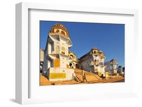 Ghats at Holy Pushkar Lake and Old Rajput Palaces, Pushkar, Rajasthan, India, Asia-Godong-Framed Photographic Print