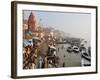 Ghats on the River Ganges, Varanasi (Benares), Uttar Pradesh, India, Asia-Jochen Schlenker-Framed Photographic Print