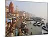 Ghats on the River Ganges, Varanasi (Benares), Uttar Pradesh, India, Asia-Jochen Schlenker-Mounted Photographic Print