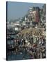 Ghats on the River Ganges, Varanasi, Uttar Pradesh State, India-Woolfitt Adam-Stretched Canvas