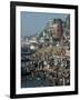 Ghats on the River Ganges, Varanasi, Uttar Pradesh State, India-Woolfitt Adam-Framed Photographic Print