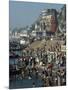 Ghats on the River Ganges, Varanasi, Uttar Pradesh State, India-Woolfitt Adam-Mounted Photographic Print