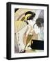 Gheisa and Chaperone on Rainy Night-null-Framed Giclee Print