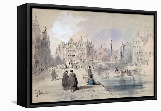 Ghent, 1893-John Gilbert-Framed Stretched Canvas