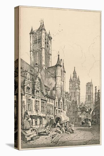 'Ghent', c1820 (1915)-Samuel Prout-Stretched Canvas