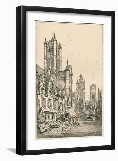 'Ghent', c1820 (1915)-Samuel Prout-Framed Giclee Print