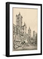 'Ghent', c1820 (1915)-Samuel Prout-Framed Giclee Print
