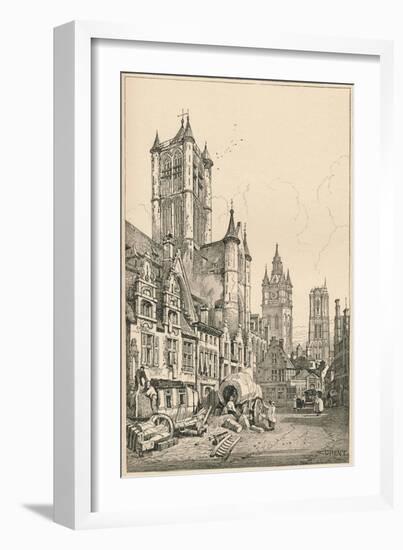 'Ghent', c1820 (1915)-Samuel Prout-Framed Giclee Print