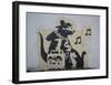 Ghetto Blaster Rat-Banksy-Framed Giclee Print