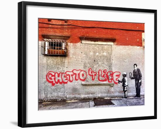 Ghetto for LIfe-Banksy-Framed Giclee Print