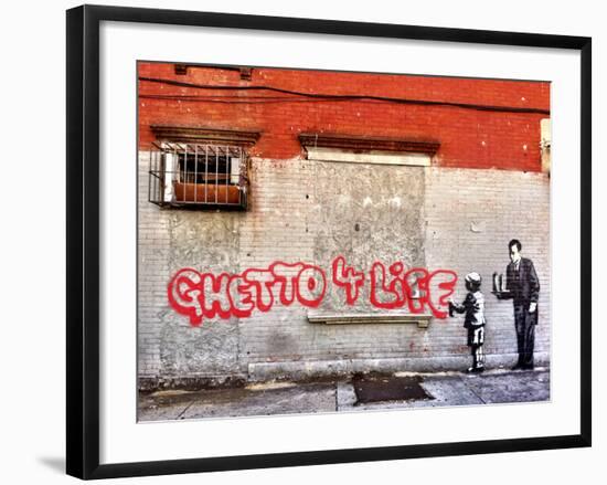 Ghetto for LIfe-Banksy-Framed Giclee Print