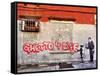 Ghetto for LIfe-Banksy-Framed Stretched Canvas