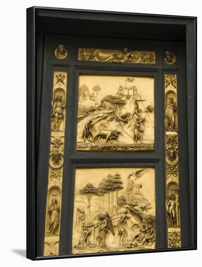 Ghiberti's Door, the Gates of Paradise, East Door of the Baptistry, Florence, Tuscany, Italy-Robert Harding-Framed Photographic Print