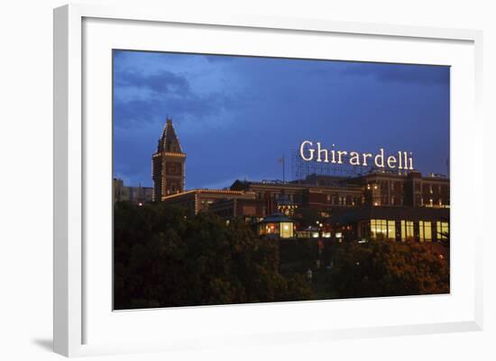 Ghirardelli Square at Night, San Francisco, California-Anna Miller-Framed Photographic Print