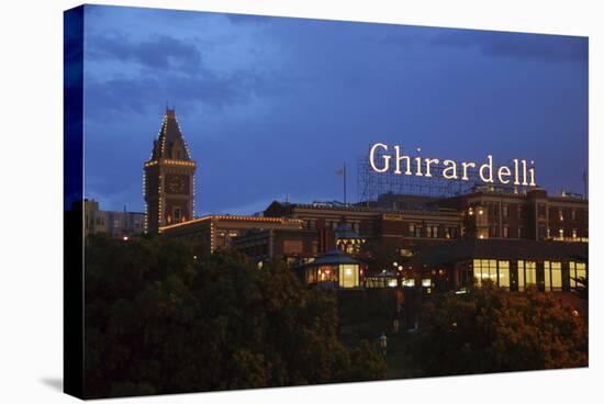 Ghirardelli Square at Night, San Francisco, California-Anna Miller-Stretched Canvas