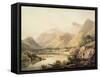 Ghirimeer, on the Upper Lake of Killarney-Francis Nicholson-Framed Stretched Canvas