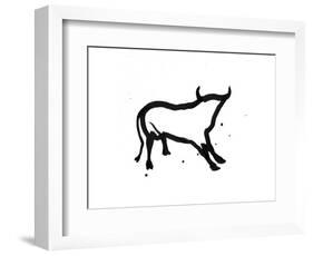 Ghost Bull-Rosa Mesa-Framed Art Print