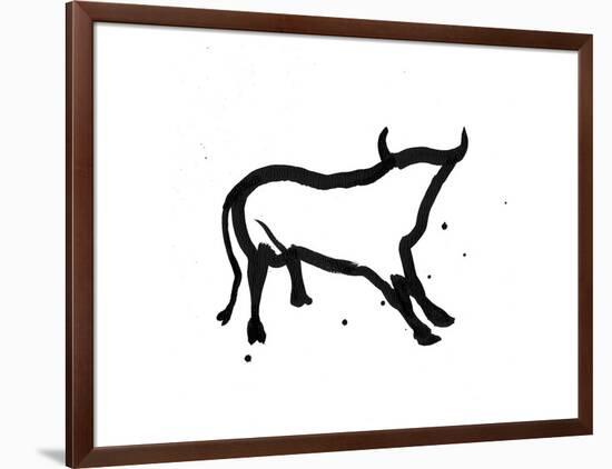 Ghost Bull-Rosa Mesa-Framed Art Print