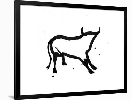 Ghost Bull-Rosa Mesa-Framed Art Print