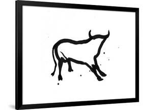 Ghost Bull-Rosa Mesa-Framed Art Print