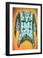 'Ghost Dance' Dress, Arapaho Tribe (Buckskin)-American-Framed Giclee Print