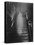 Ghost Descending the Staircase at Raynham Hall, Norfolk, England-null-Stretched Canvas