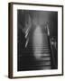 Ghost Descending the Staircase at Raynham Hall, Norfolk, England-null-Framed Photographic Print