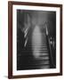 Ghost Descending the Staircase at Raynham Hall, Norfolk, England-null-Framed Photographic Print