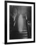 Ghost Descending the Staircase at Raynham Hall, Norfolk, England-null-Framed Photographic Print