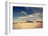 Ghost Gas Station on Route 66-null-Framed Art Print