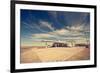 Ghost Gas Station on Route 66-null-Framed Art Print