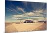 Ghost Gas Station on Route 66-null-Mounted Art Print