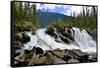 Ghost Lake Waterfall on the Matthew River in the Cariboo Mountains of B.C-Richard Wright-Framed Stretched Canvas