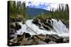 Ghost Lake Waterfall on the Matthew River in the Cariboo Mountains of B.C-Richard Wright-Stretched Canvas