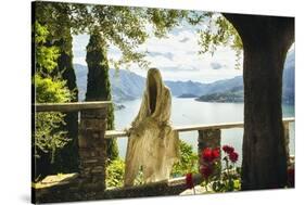 Ghost Of Castle Vezio, Lake Como, Italy-George Oze-Stretched Canvas