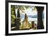 Ghost Of Castle Vezio, Lake Como, Italy-George Oze-Framed Photographic Print