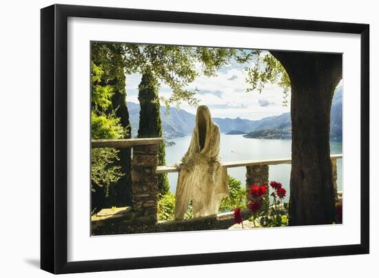 Ghost Of Castle Vezio, Lake Como, Italy-George Oze-Framed Photographic Print