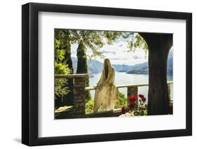 Ghost Of Castle Vezio, Lake Como, Italy-George Oze-Framed Photographic Print