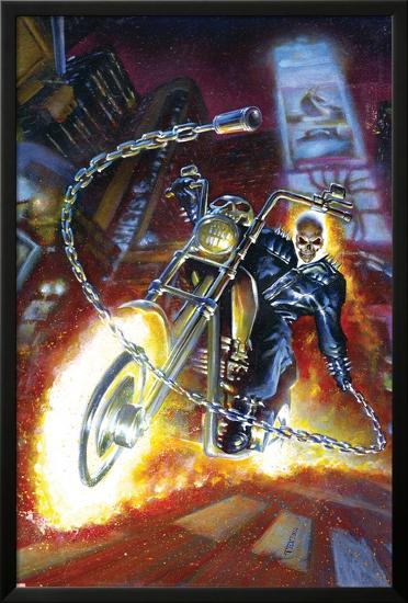 Ghost Rider Annual No.2 Cover: Ghost Rider-Mark Texeira-Lamina Framed Poster