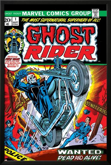 Ghost Rider No.1 Cover: Ghost Rider-Gil Kane-Lamina Framed Poster