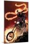 Ghost Rider No.1: Ghost Rider Flaming and Riding a Motorcycle-Matthew Clark-Mounted Poster