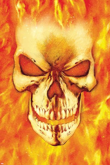 Ghost Rider No.15 Headshot: Ghost Rider-Mark Texeira-Lamina Framed Poster