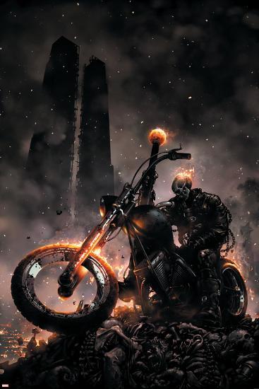 Ghost Rider No.6 Cover: Ghost Rider-Clayton Crain-Lamina Framed Poster