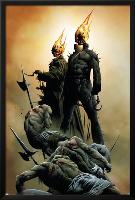 Ghost Riders: Heavens On Fire No.1 Cover: Ghost Rider-Jae Lee-Lamina Framed Poster
