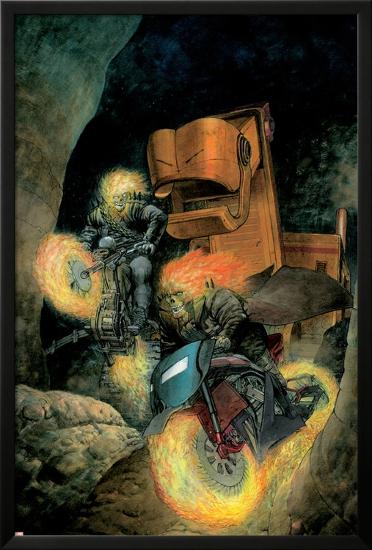 Ghost Riders: Heavens On Fire No.3 Cover: Ghost Rider-Das Pastoras-Lamina Framed Poster